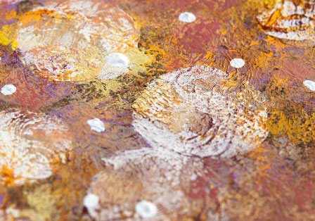 brown circle 作品の拡大写真 タッチの確認 オリジナル アート 絵画 アクリル画 風水画 東京都,港区,世田谷区,練馬区,大田区,杉並区,八王子市