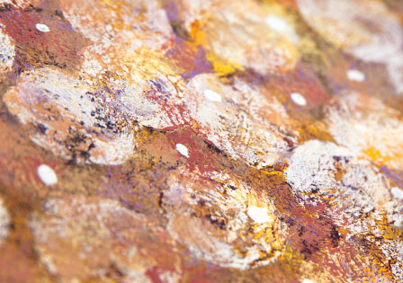 brown circle 作品の拡大写真 タッチの確認 オリジナル アート 絵画 アクリル画 風水画 東京都,港区,世田谷区,練馬区,大田区,杉並区,八王子市