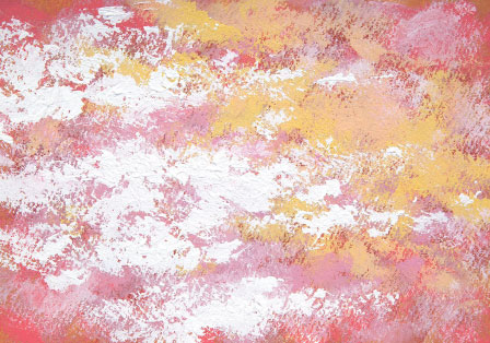 �N���[���F�𒆐S�ɁA���ނ悤�ȒW���s���N�Ɣ��A�D�����A�W�����E��\���������āA���̊G��`���܂����B�G�̋���d�˓h�肵�āA������������`���悤�Ȍ������ɂ��܂����B,�É���,�l���s,�É��s