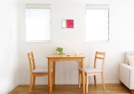 部屋に飾ったイメージ オリジナル アート 絵画 アクリル画 風水画 千葉県,千葉市,船橋市,松戸市,市川市