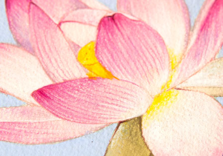 恋の予感 作品の拡大写真 タッチの確認 オリジナル アート 絵画 アクリル画 風水画 福井県,福井市,敦賀市,小浜市