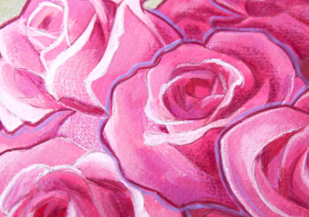 beautiful time 作品の拡大写真 タッチの確認 オリジナル アート 絵画 アクリル画 風水画 徳島県,徳島市,美馬市,鳴門市