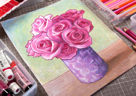 beautiful time 作品の拡大写真 タッチの確認 オリジナル アート 絵画 アクリル画 風水画 徳島県,徳島市,美馬市,鳴門市