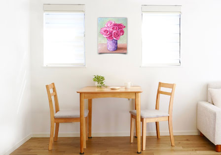 部屋に飾ったイメージ オリジナル アート 絵画 アクリル画 風水画 徳島県,徳島市,美馬市,鳴門市