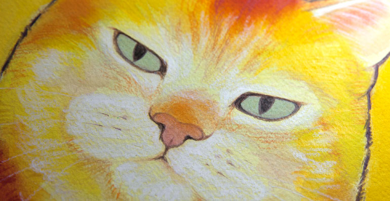 マタキチ 作品の拡大写真 タッチの確認 オリジナル アート 販売 絵画 アクリル画 風水画 京都府,京都市,宇治市,長岡京市